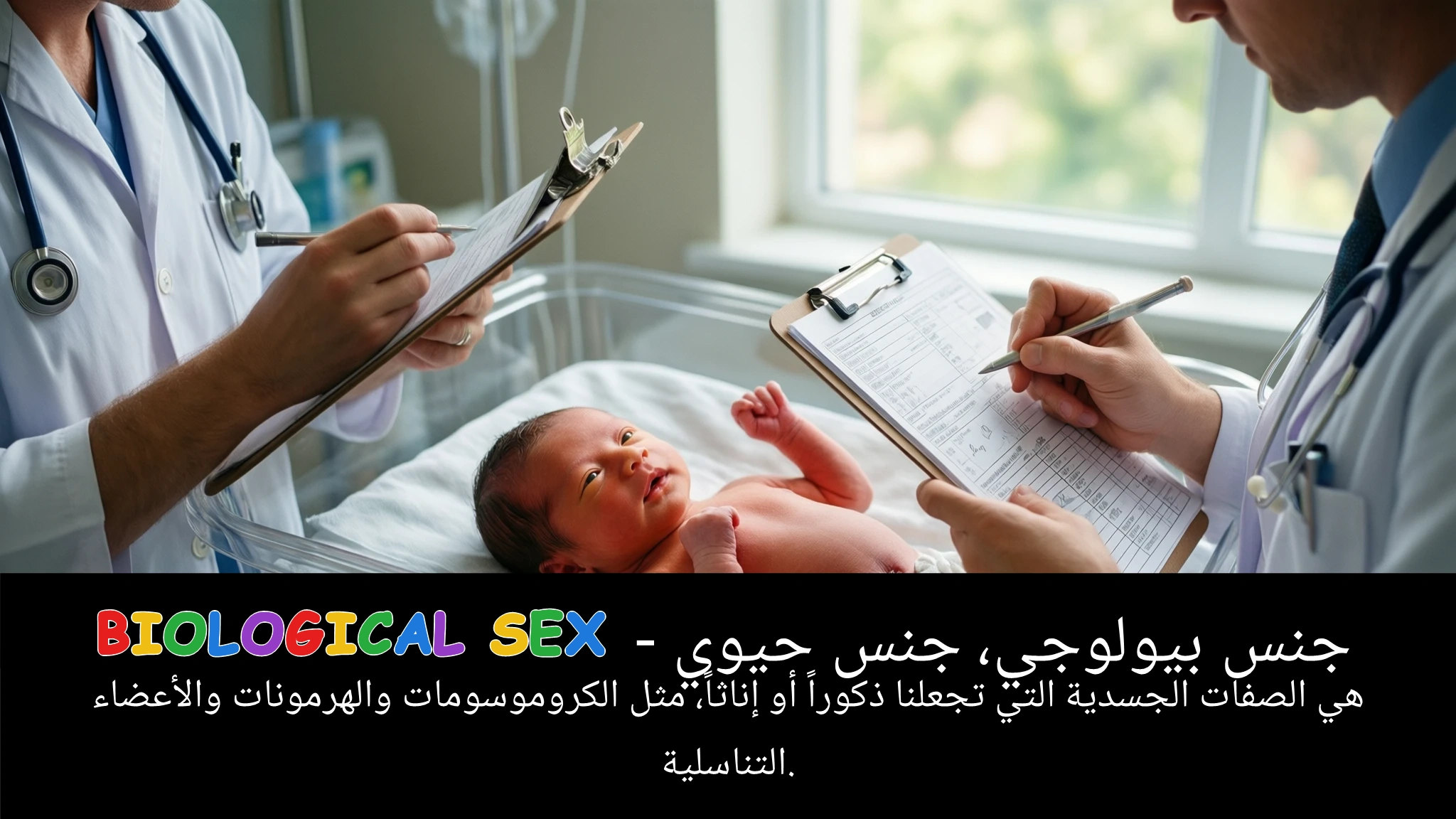 Arabic Illustration for biological sex